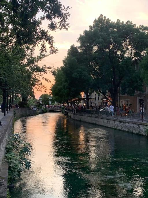 Apartmán La Terrasse Du Pont Jullian Charme Et Calme Dans Le Coeur Historique LʼIsle-sur-la-Sorgue Exteriér fotografie